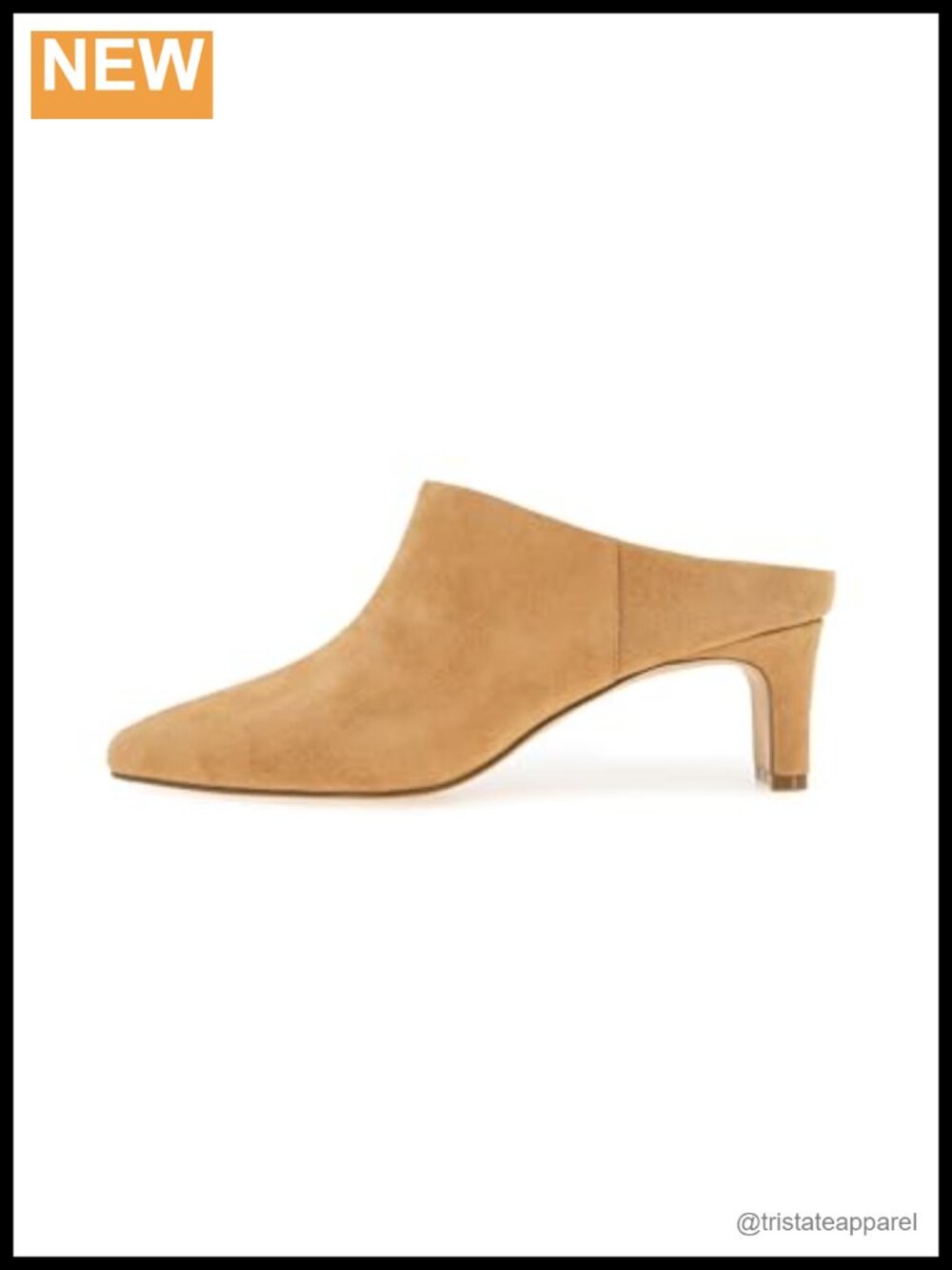 André Assous Willow Suede Leather Mule Heeled Sandal Business Casual